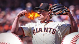 Giants' Logan Webb breathing fire.