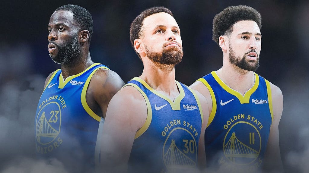Warriors' Stephen Curry, Draymond Green and Klay Thompson
