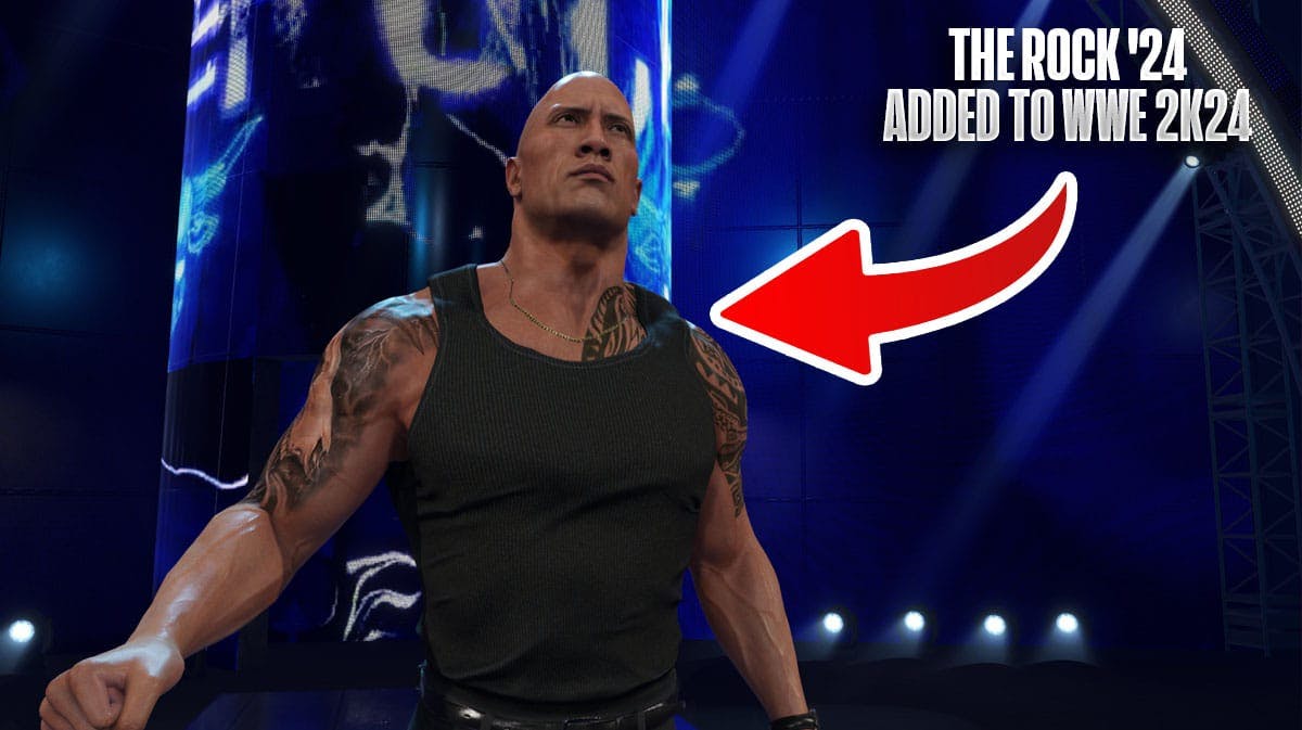 The Rock '24 model in WWE 2K24