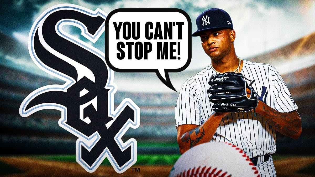 Luis Gil tells White Sox logo "you can't stop me!"