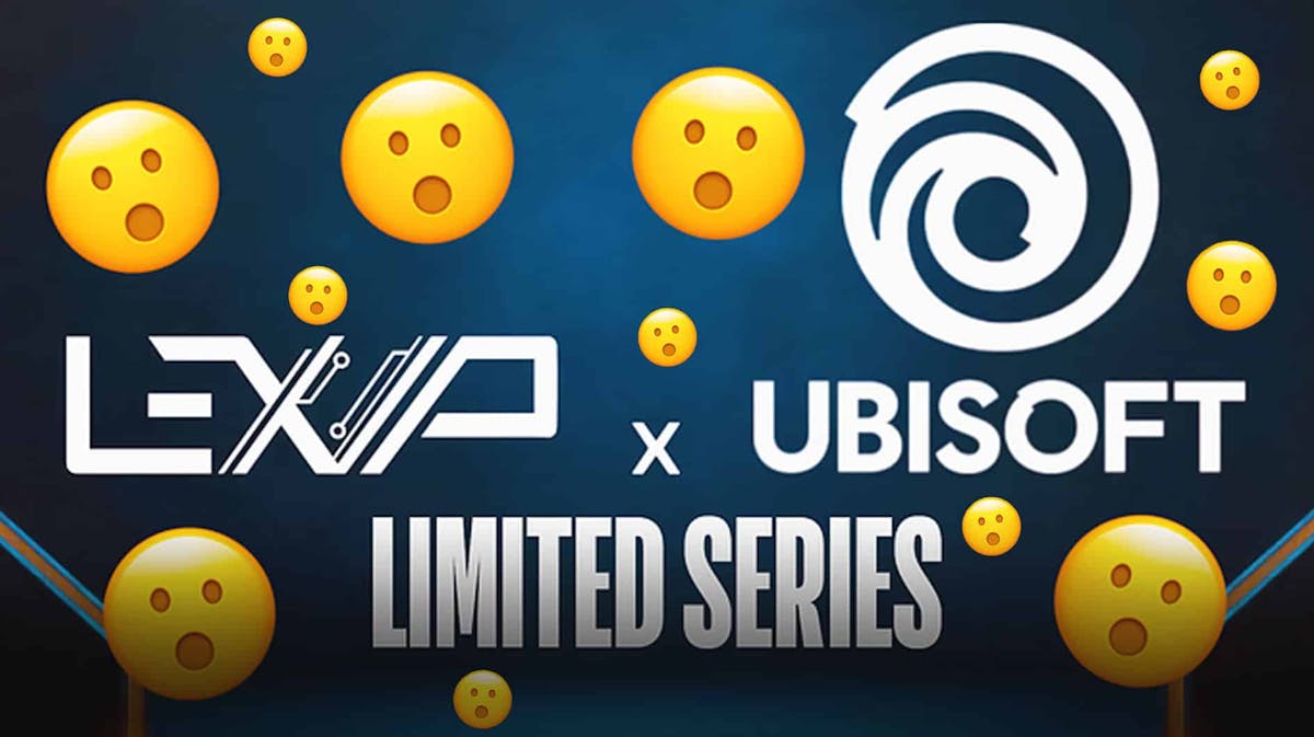 Logo of LExip x Ubisoft with text limited series to announce partnership
