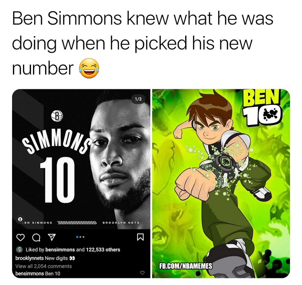 Peep Ben's comment on the post, he knew 😂😂

#BenSimmons #Simmons #Sixers #Nets #Ben10