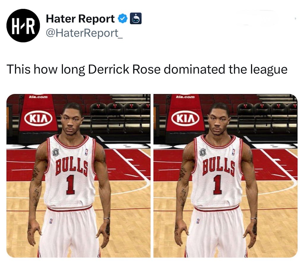 Did Derrick Rose wrong 😂