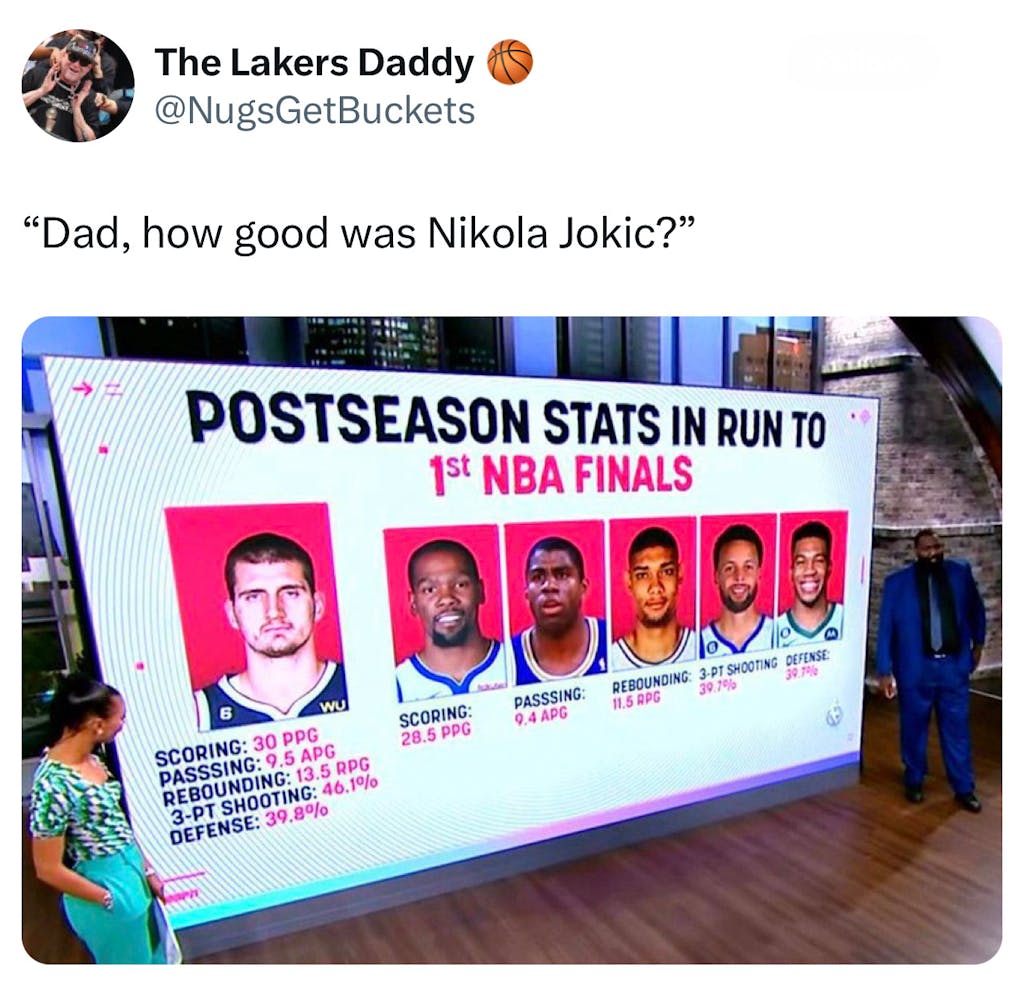 Jokic is one of a kind 😳