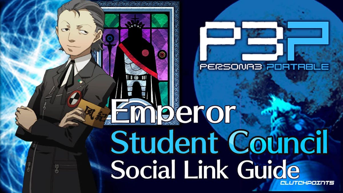student council social link guide, persona 3 emperor, persona 3 portable emperor, hidetoshi odagiri, student council social link