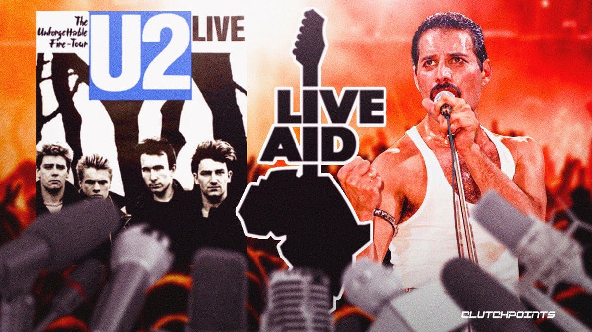 U2, Live Aid, Freedie Mercury, Queen