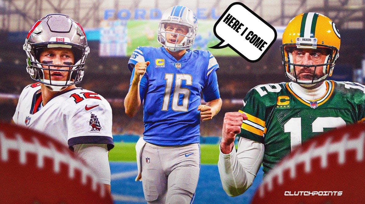 Jared Goff, Detroit Lions, Green Bay Packers, Aaron Rodgers Tom Brady