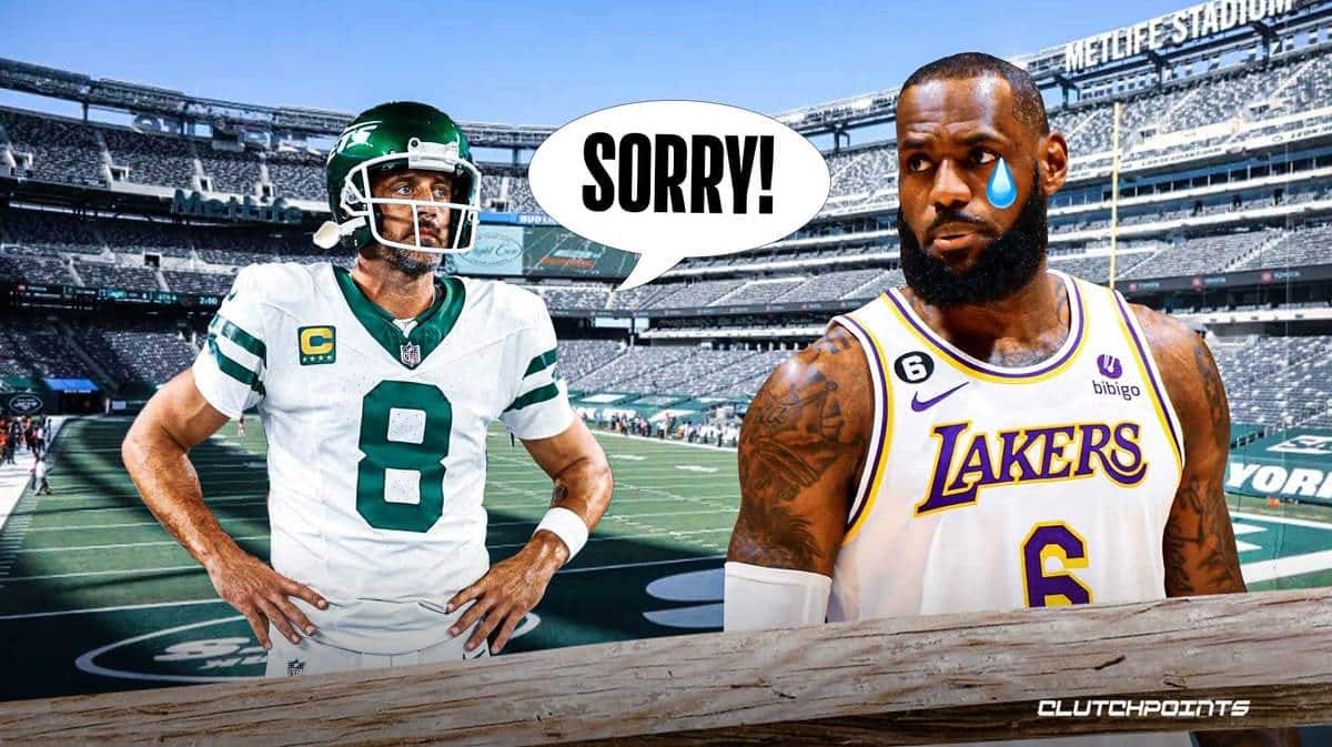 LeBron James, Aaron Rodgers, New York Jets, Los Angeles Lakers, Aaron Rodgers injury