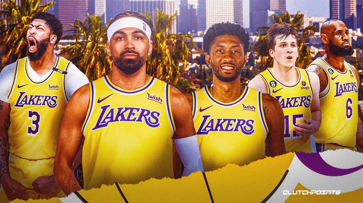 Los Angeles Lakers, LeBron James, Anthony Davis, Austin Reaves, Gabe Vincent, Christian Wood