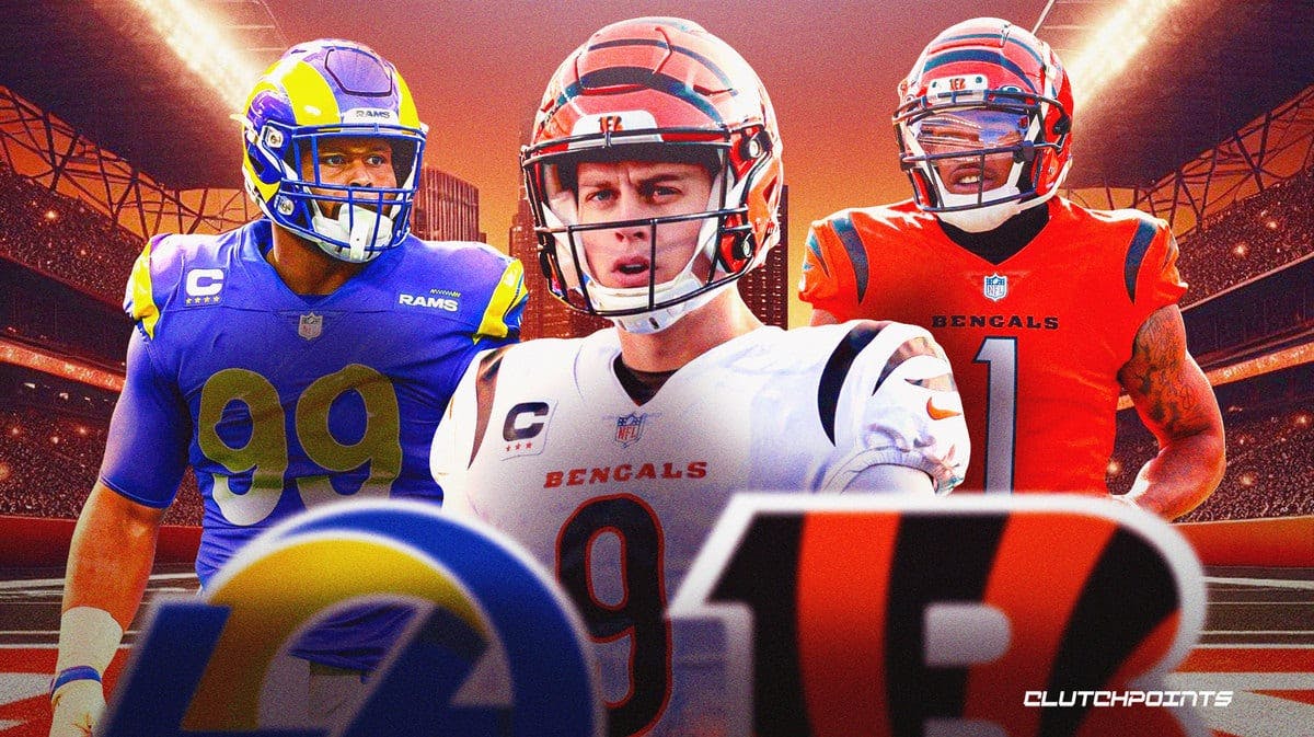 Aaron Donald, Joe Burrow, Bengals Rams, NFL
