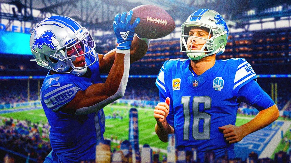 Lions stars Amon-Ra St. Brown and Jared Goff