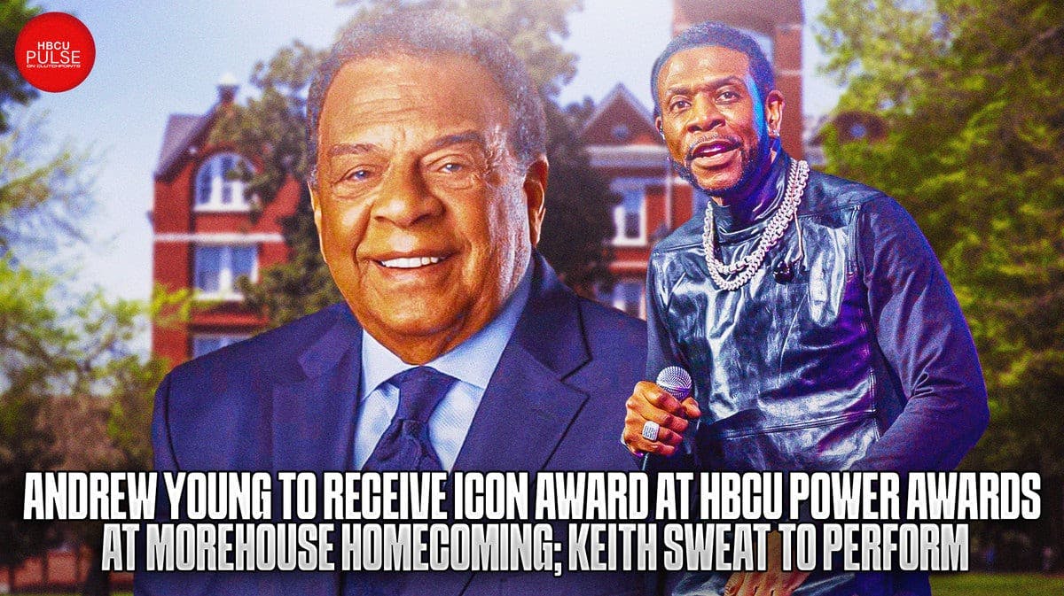 Andrew Young will receive the Icon Award at the HBCU Power Awards during Morehouse homecoming on Friday, October 27th, Keith Sweat to perform