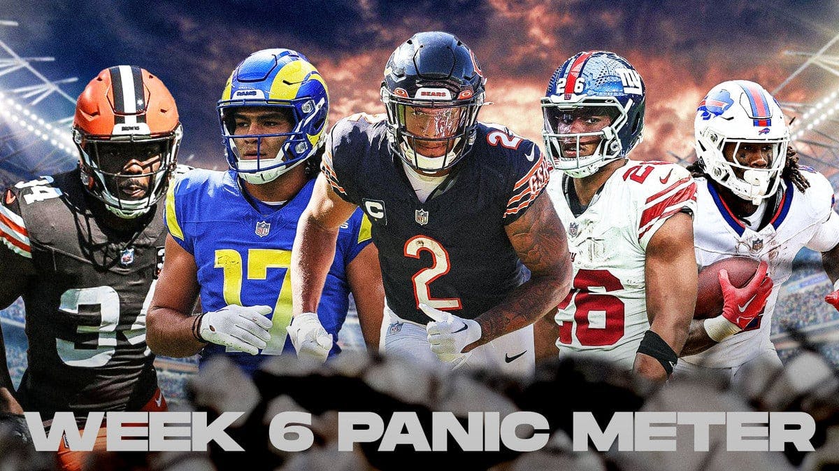 week 6 fantasy football panic meter