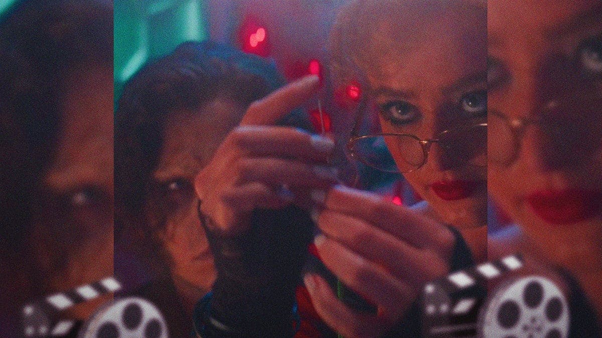 Kathryn Newton as Lisa Frankenstein and Cole Sprouse as the monster she brings to life in a scene from the movie