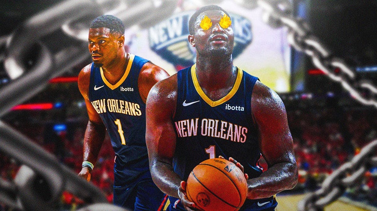 Pelicans' Zion Williamson with fire in his eyes