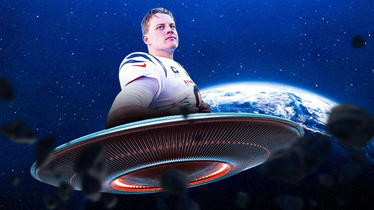 Joe Burrow of the Bengals on a UFO