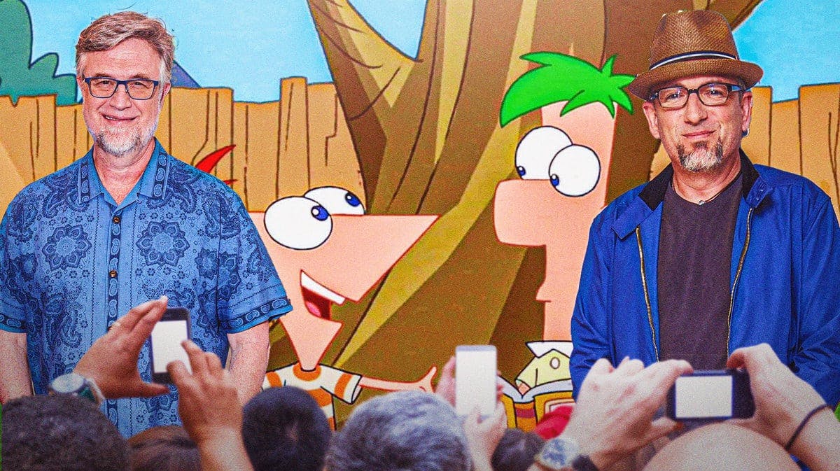 Dan Povernmire and Jeff Marsh with Phineas & Ferb
