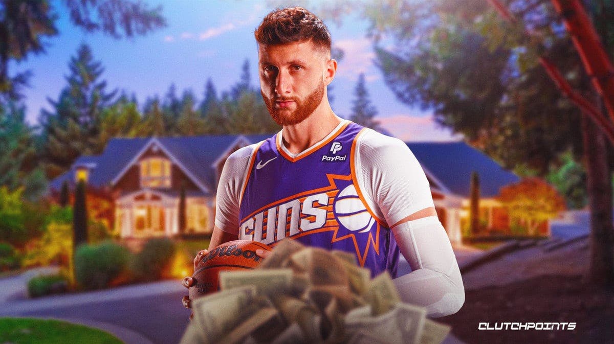 Jusuf Nurkic in front of his mansion