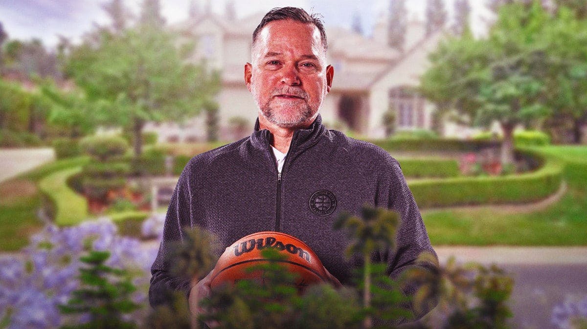 Michael Malone in front of his former California home.