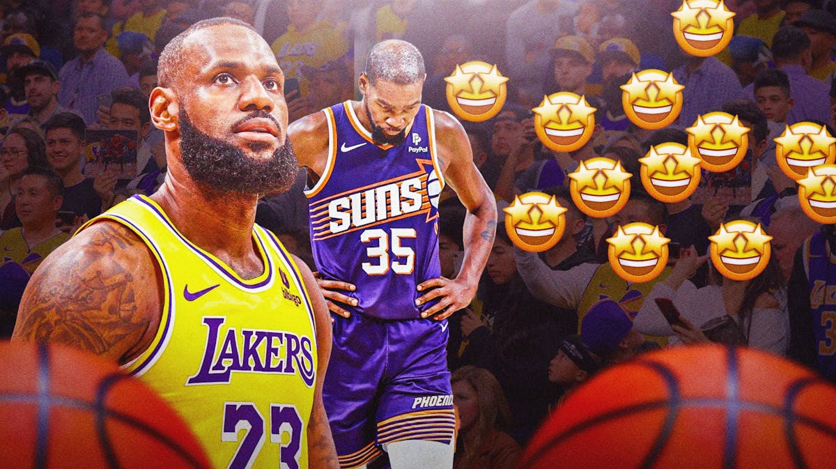 LeBron James crazy steal for the Lakers against Kevin Durant and the Suns had fans stunned