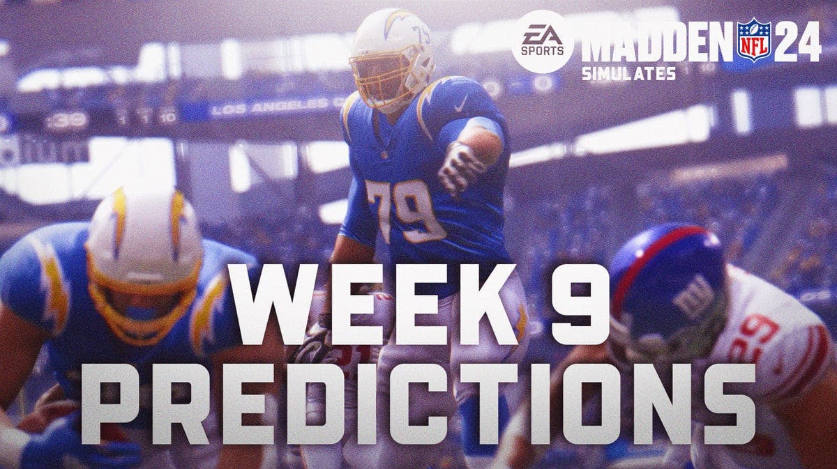 Madden 24 Simulates NFL Games - Week 9 Predictions