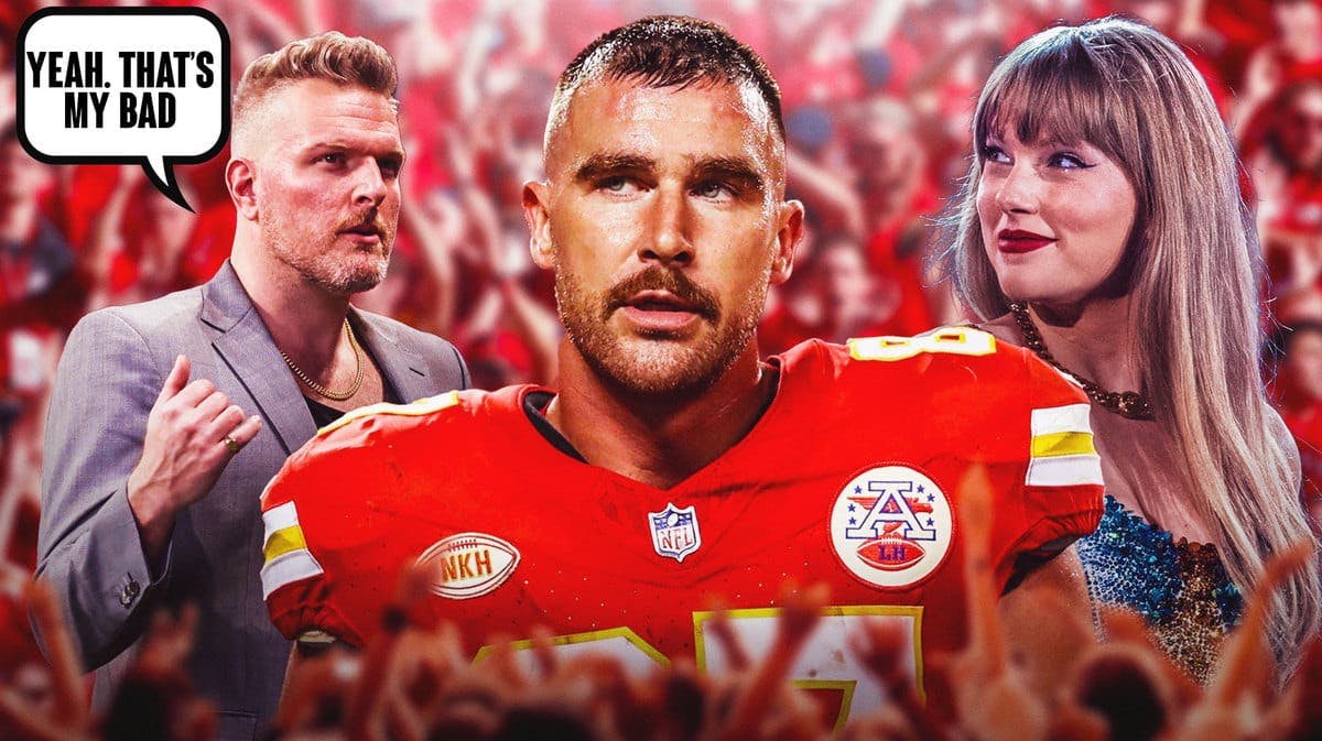 Pat McAfee apologizes for mentioning Taylor Swift to Travis Kelce as Utah football fans cheer