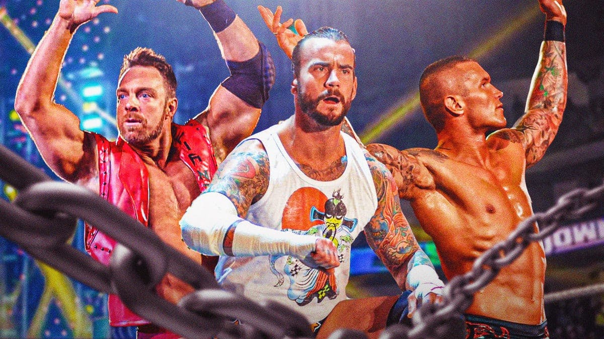 LA Knight, Randy Orton, and CM Punk all in action