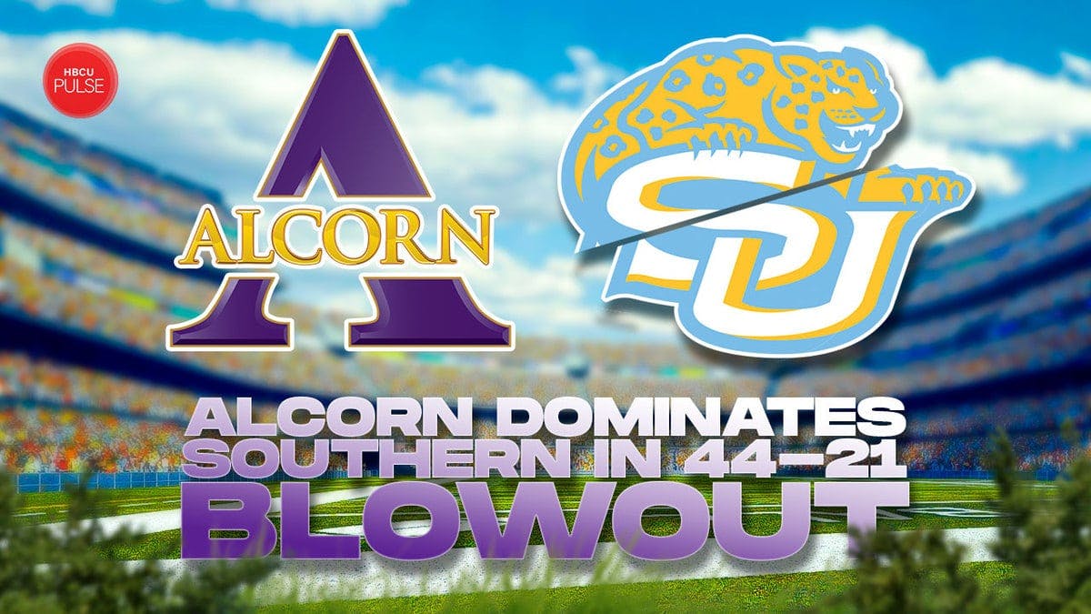 In a battle for the top seed in the SWAC West, Alcorn State's football team rolled over Southern University, winning 44-21