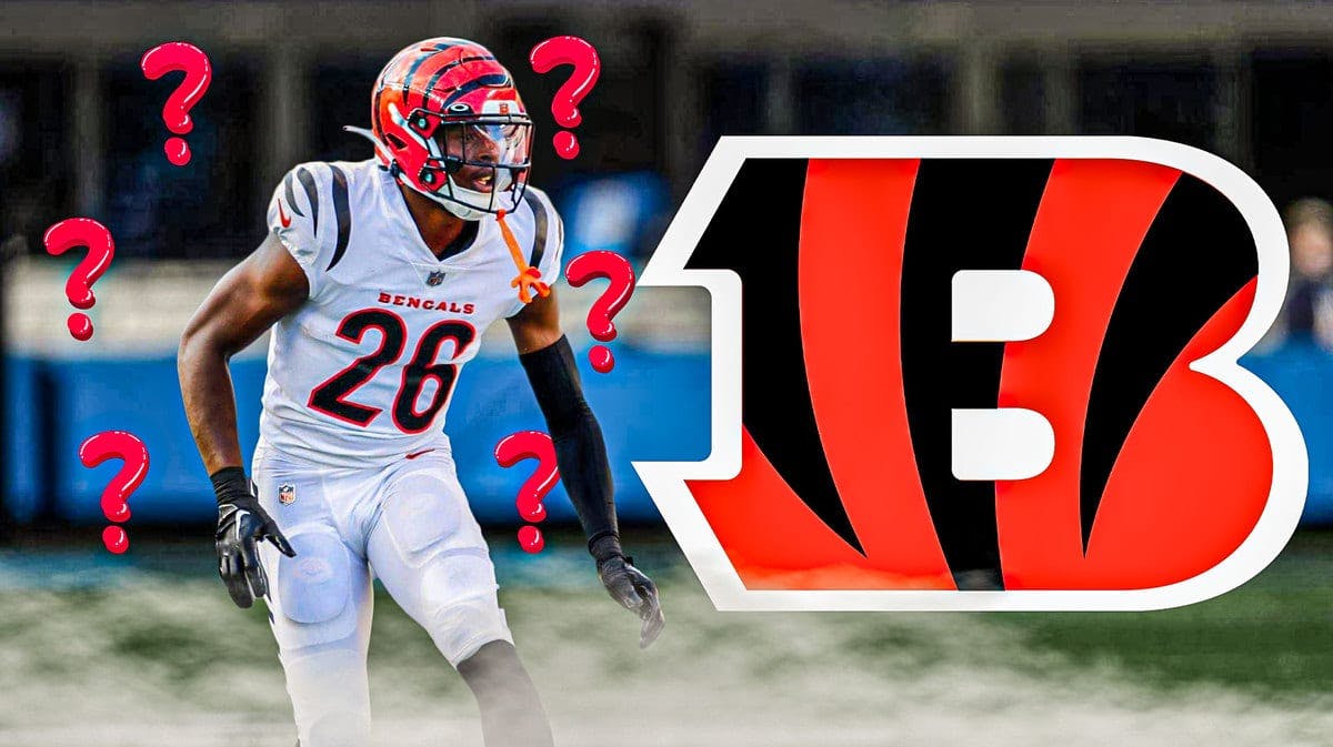 Bengals DB Tycen Anderson surrounded by question marks