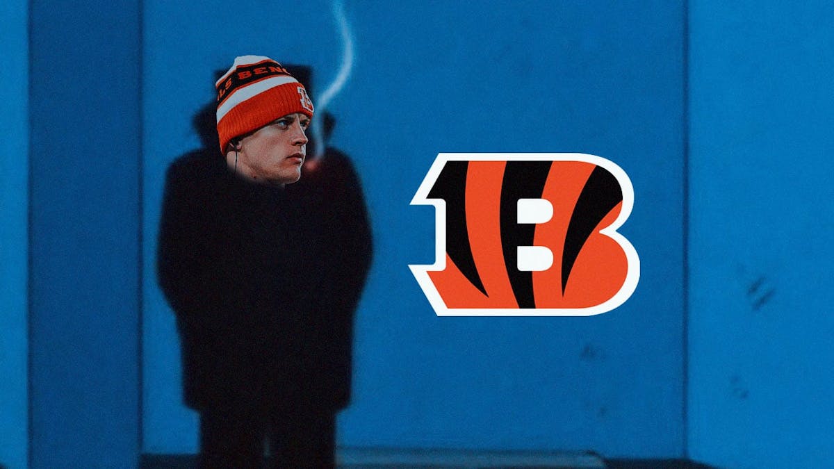 Looking for combining this meme of shadowy figure smoking in dark corner with Cincinnati Bengals QB Joe Burrow. Maybe Burrow’s face on that figure and a Bengals logo pro minently displayed.