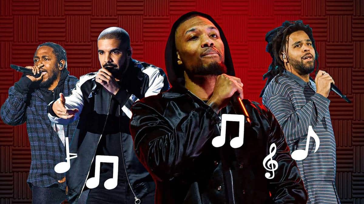 Kendrick, Drake, Damian Lillard, and J. Cole