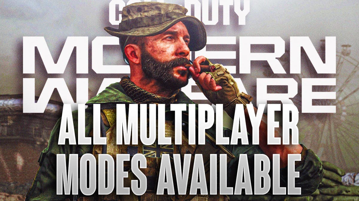 Captain Price with the Modern Warfare 3 logo with caption "All Multiplayer Modes Available"