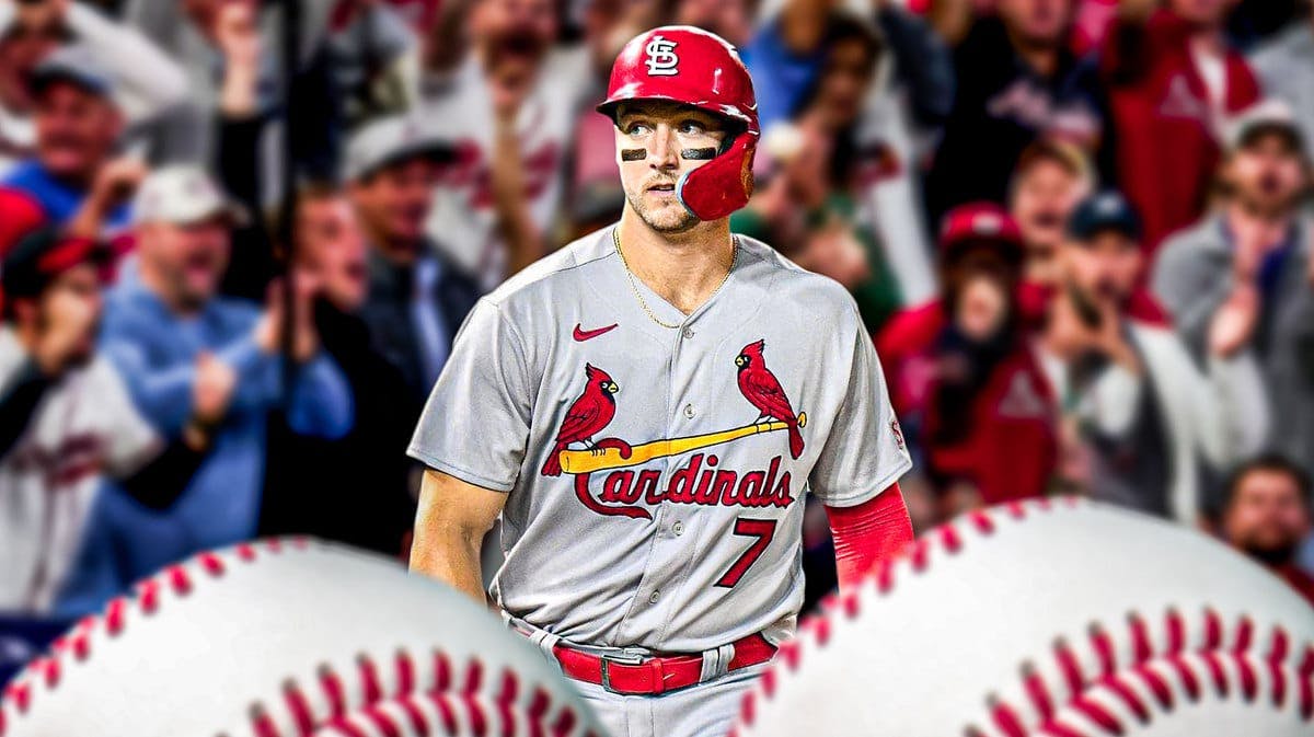 Thumb: Andrew Knizner looking sad in Cardinals jersey.