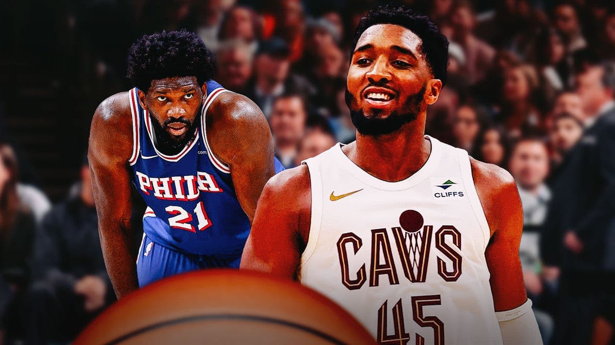 Cavs star Donovan Mitchell and Sixers Joel Embiid