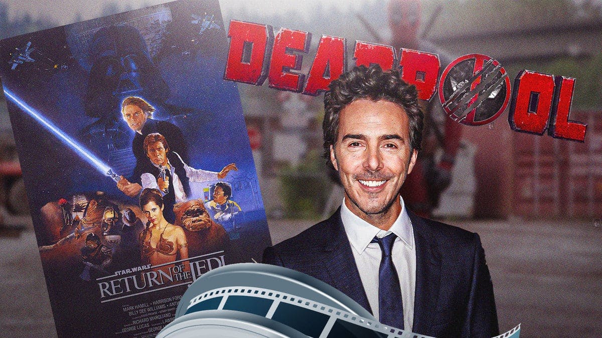 Star Wars: Return of the Jedi poster next to Shawn Levy and Deadpool 3 logo.