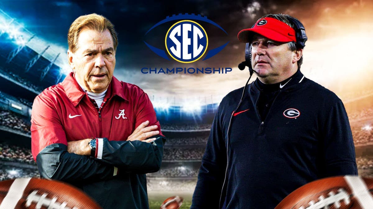 Alabama football with Nick Saban vs. Georgia football, with Kirby Smart in the SEC Championship Game