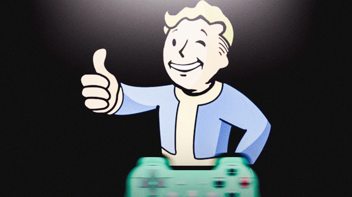 Character from Fallout giving a thumbs-up.