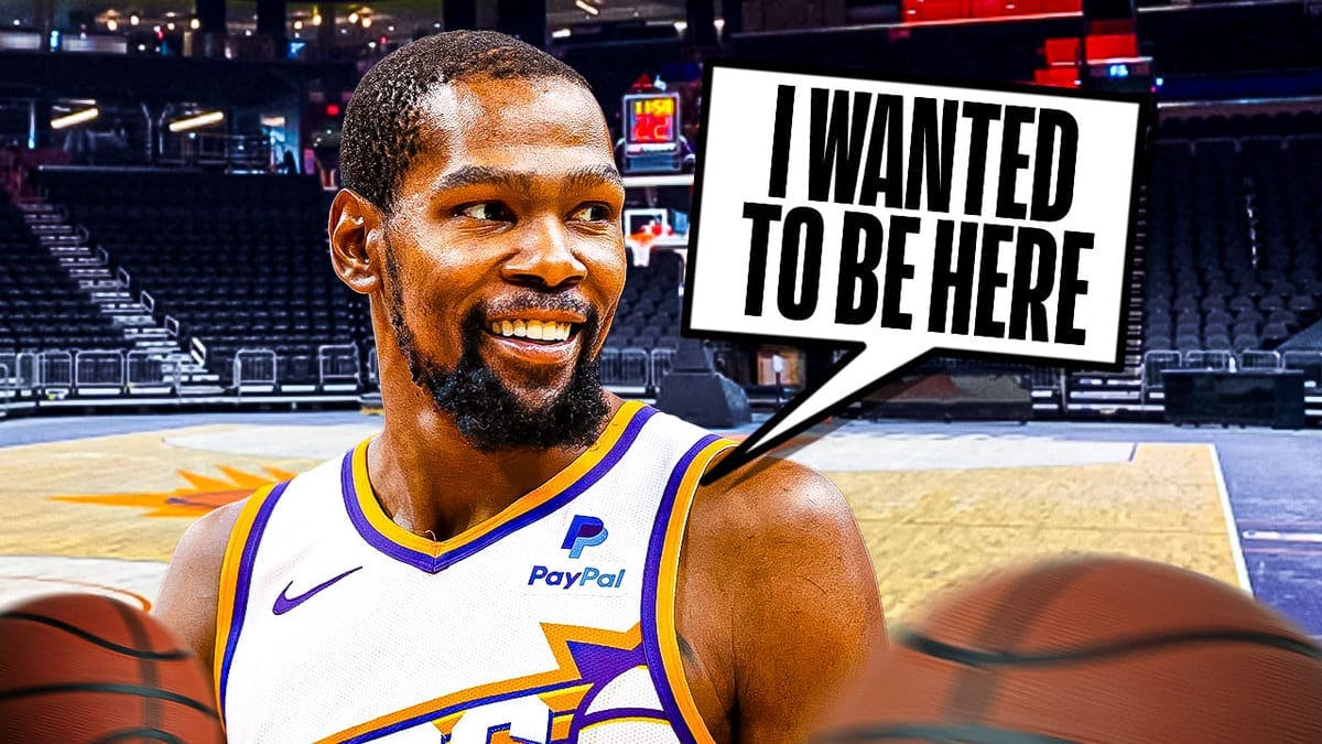 Kevin Durant saying “I wanted to be here”