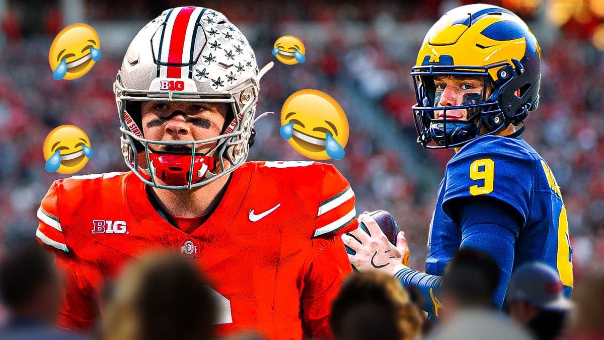 Ohio State football's Kyle McCord and Michigan football's JJ McCarthy