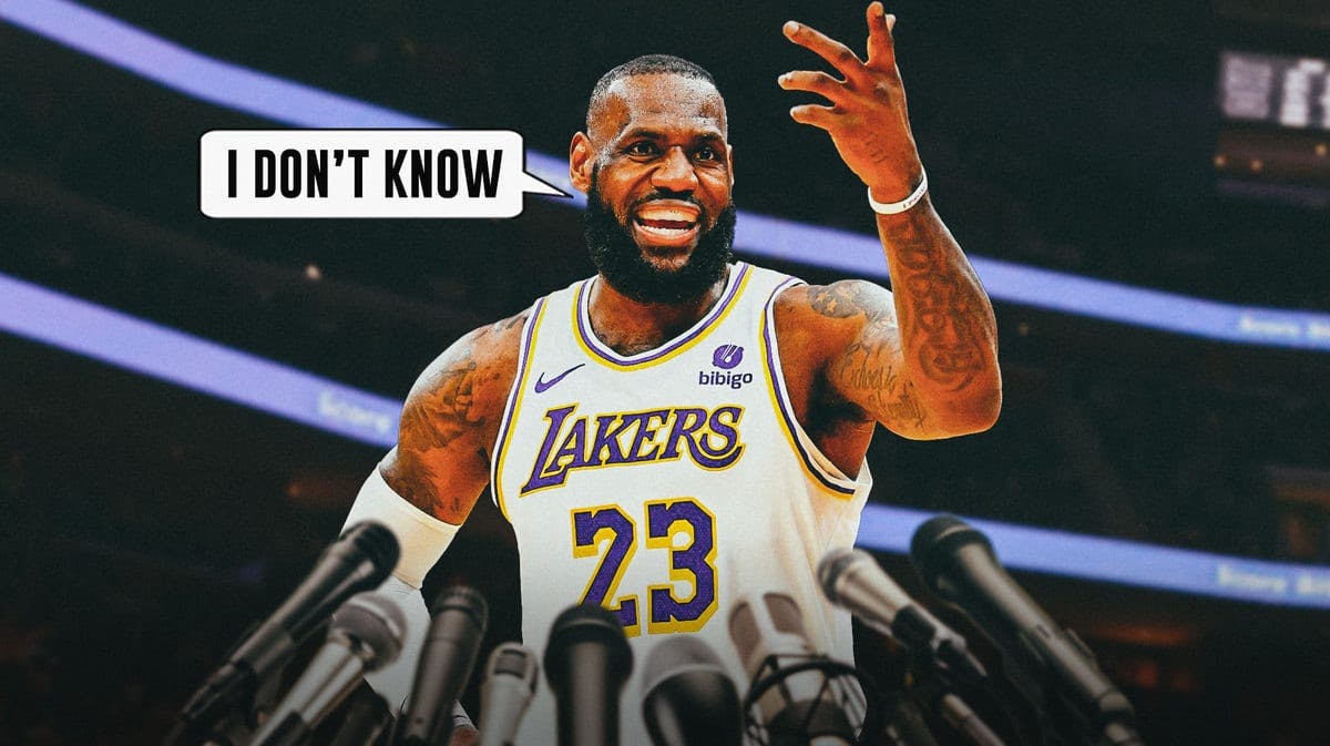 Lakers LeBron James I don't know