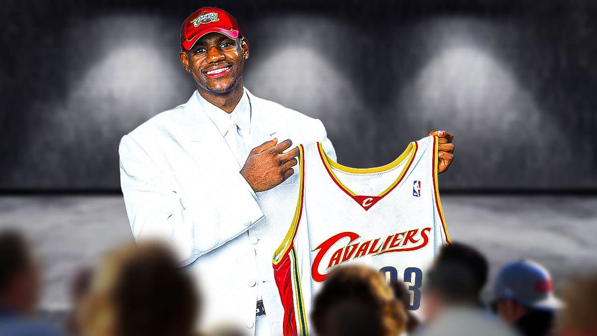 Lakers star LeBron James' white suit from 2003 NBA Draft is in Home Court Museum