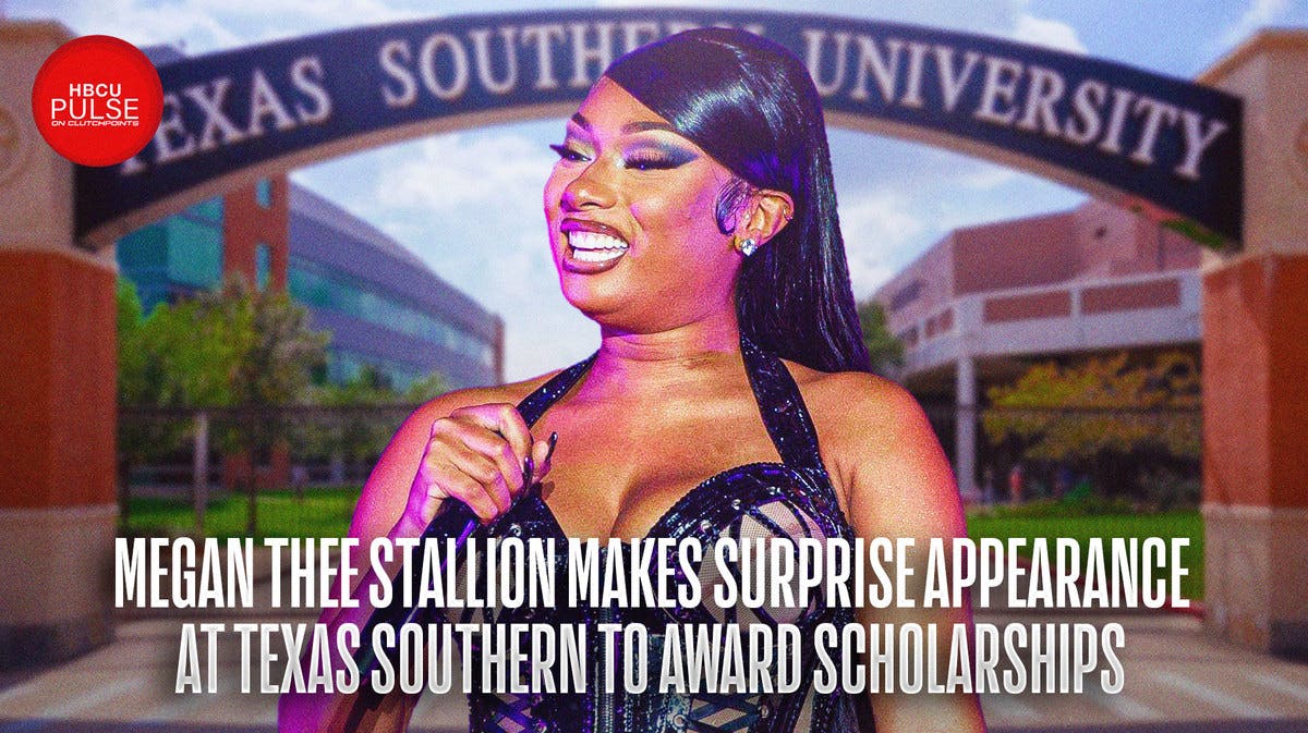 Megan Thee Stallion made a surprise appearance at Texas Southern to award students with money from the Flamin' Hot scholarship fund.