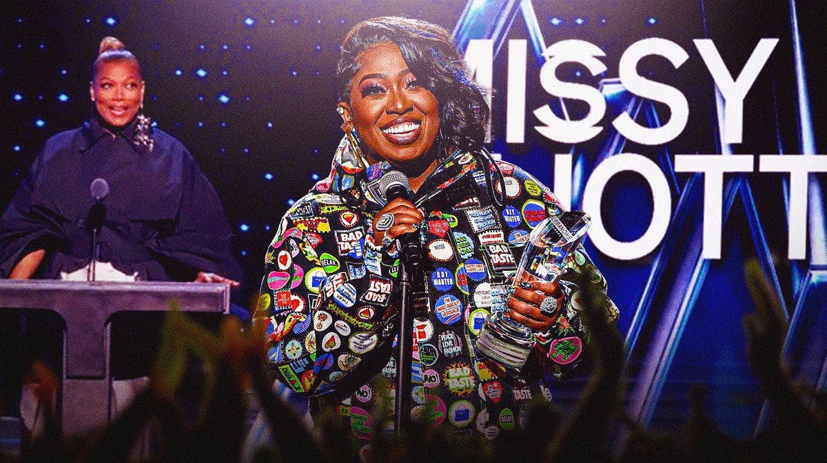Missy Elliott at the Rock and Roll Hall of Fame ceromony.