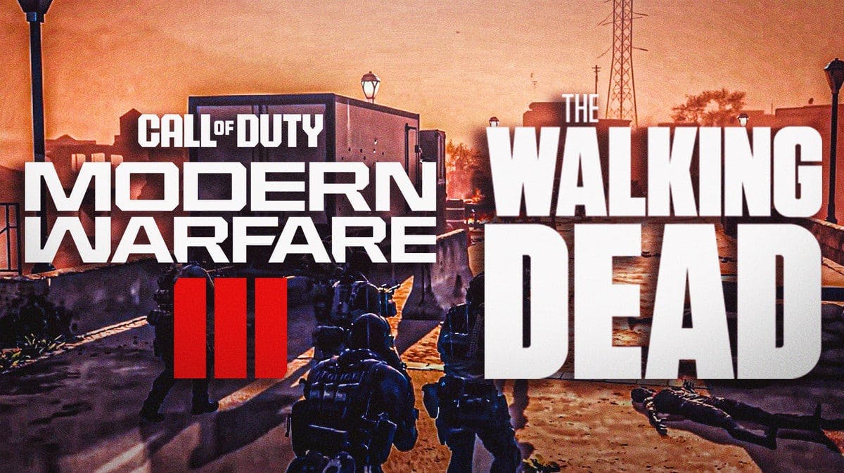 Call of Duty Modern Warfare 3 logo with the Walking Dead logo