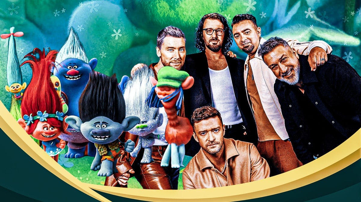 The band *NSYNC and Trolls.