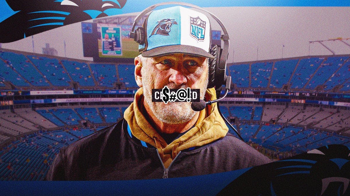 frank reich with ‘censored’ black box covering mouth