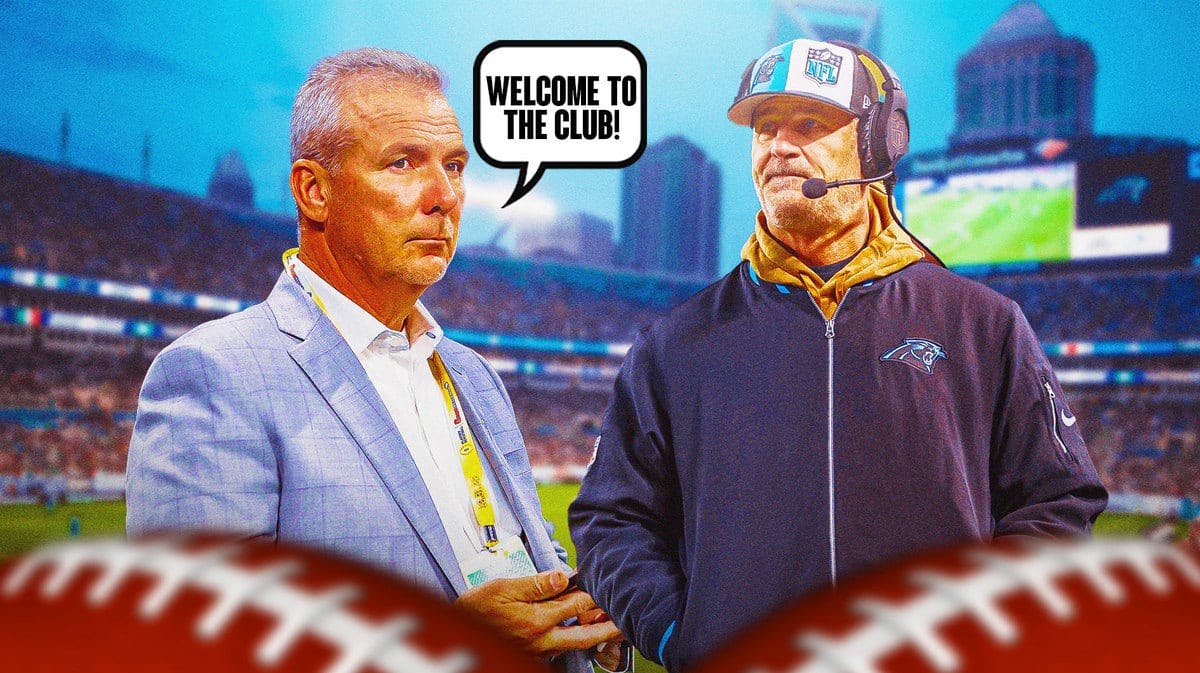 Urban Meyer welcoming former Panthers coach Frank Reich to the "Fired in one season" club