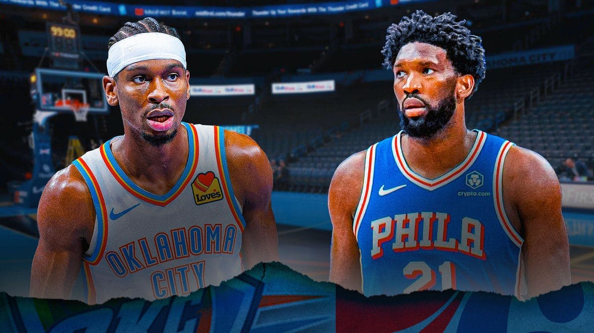 Thunder star Shai Gilgeous-Alexander and Sixers star Joel Embiid
