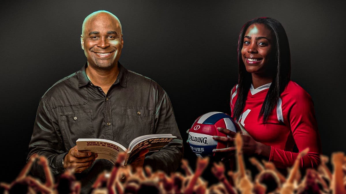 Former NBA/USC basketball player Harold Miner, and his daughter, Stanford women’s volleyball player Kami Miner