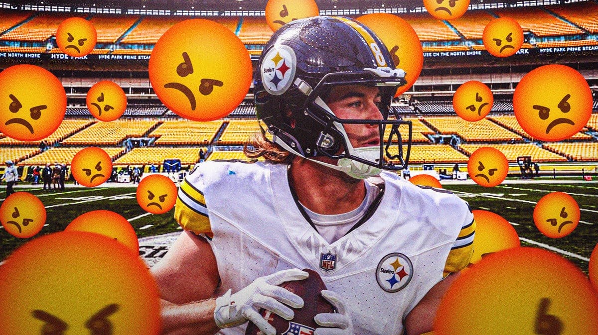 Kenny Pickett with angry emojis